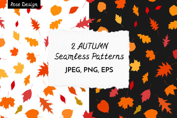 Autumn Leaves Patterns or Digital Paper: A Versatile Design Resource