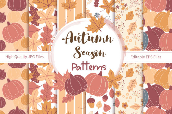 Beautiful Autumn Patterns for Creative Projects
