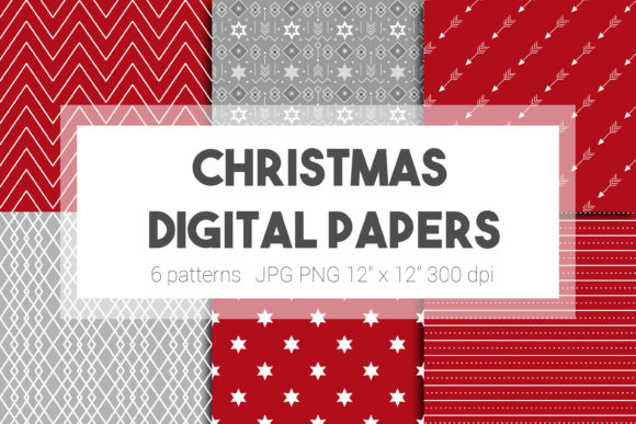 Geometric Christmas Patterns: Xmas Paper for Creative Expression