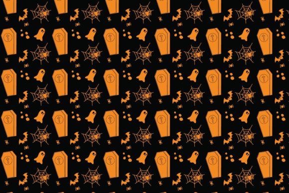 Halloween Patterns Icon-201: A Versatile Resource for Digital and Print Design