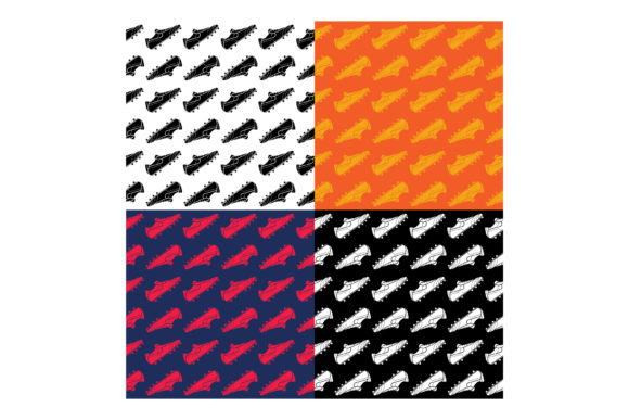 Patterns with Football Boot for Classic