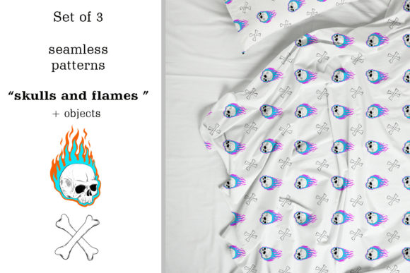 Seamless Patterns with Skulls and Flames: A Bold Expression for All