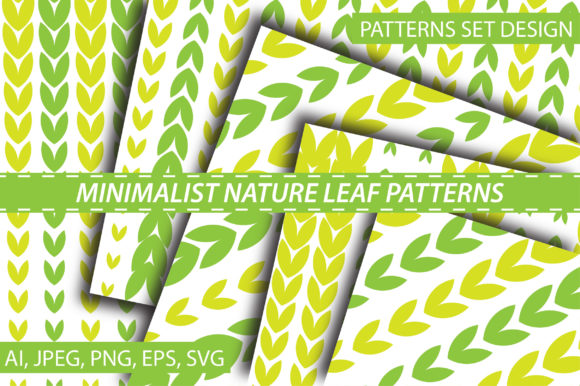 Simple Nature Leaf Patterns: A Versatile Design for Creative Projects